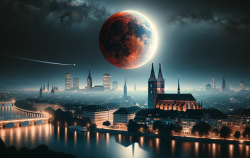 Mondfinsternis Total am 07.09.2025 in Basel um 19:30